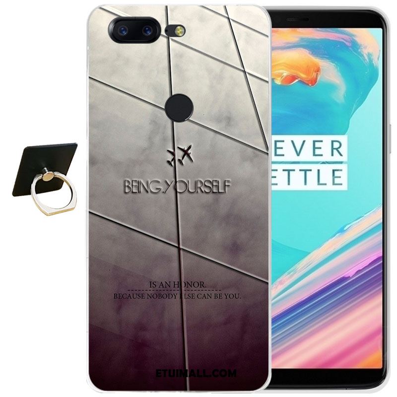 Etui Oneplus 5t Ochraniacz Relief Silikonowe Anti-fall Telefon Komórkowy Obudowa Tanie