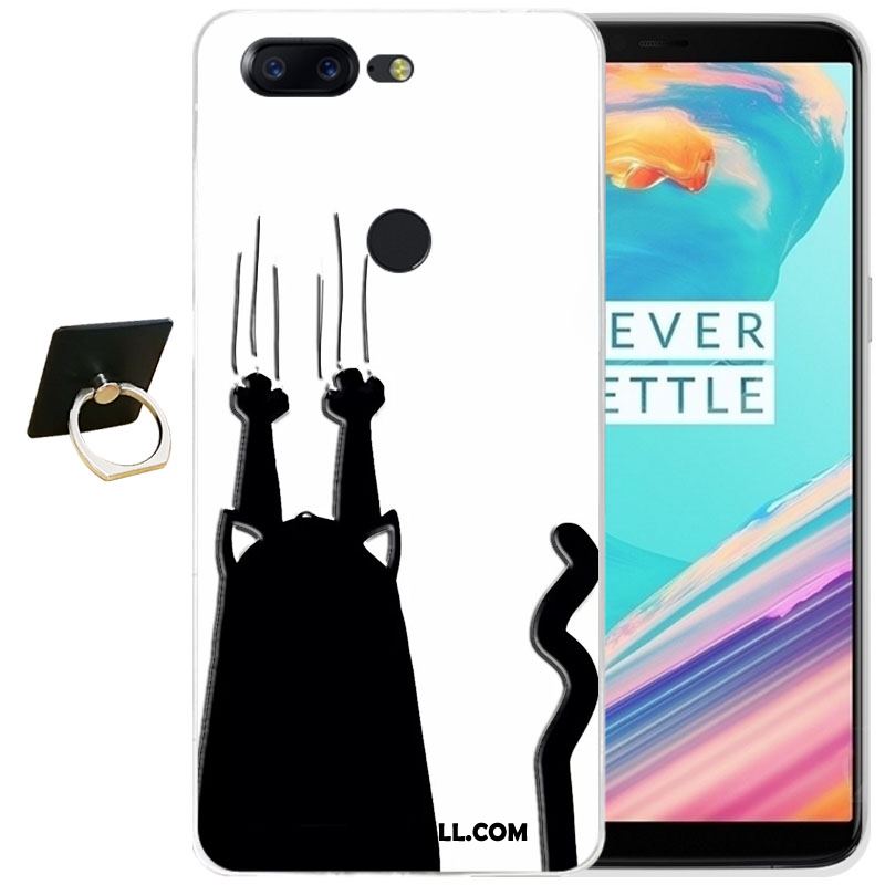 Etui Oneplus 5t Ochraniacz Relief Silikonowe Anti-fall Telefon Komórkowy Obudowa Tanie