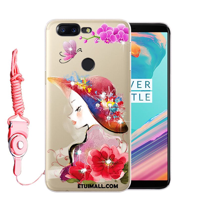 Etui Oneplus 5t Rhinestone Anti-fall Telefon Komórkowy Ochraniacz Miękki Futerał Tanie