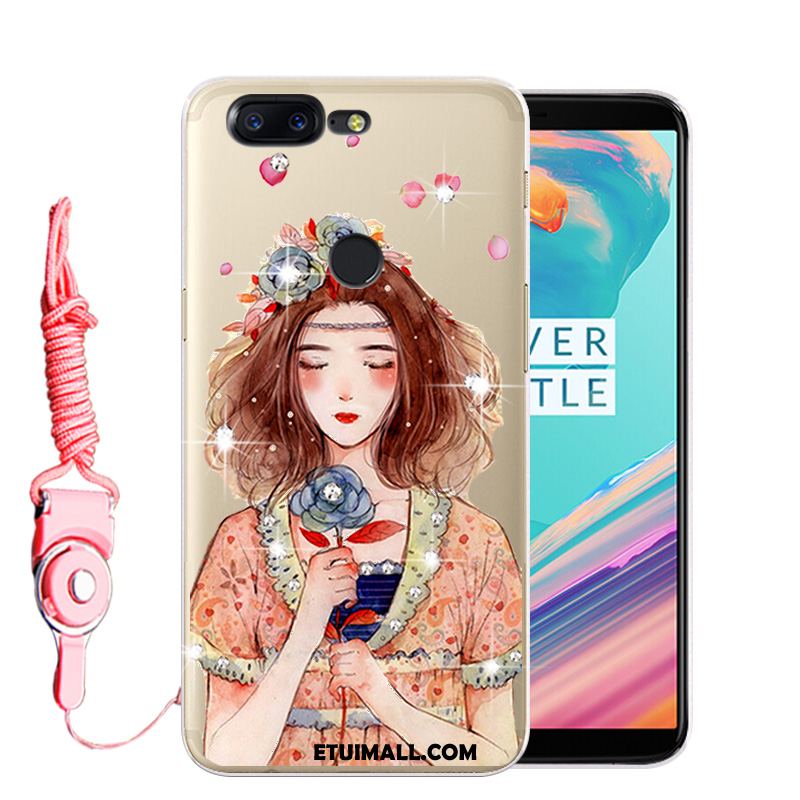 Etui Oneplus 5t Rhinestone Anti-fall Telefon Komórkowy Ochraniacz Miękki Futerał Tanie