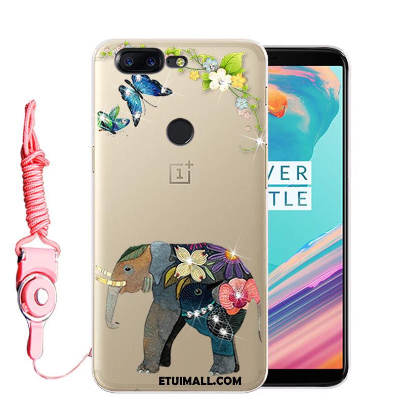 Etui Oneplus 5t Rhinestone Anti-fall Telefon Komórkowy Ochraniacz Miękki Futerał Tanie