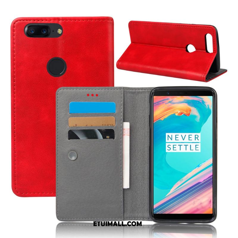 Etui Oneplus 5t Vintage Biznes Karta Skórzany Futerał Telefon Komórkowy Futerał Kup