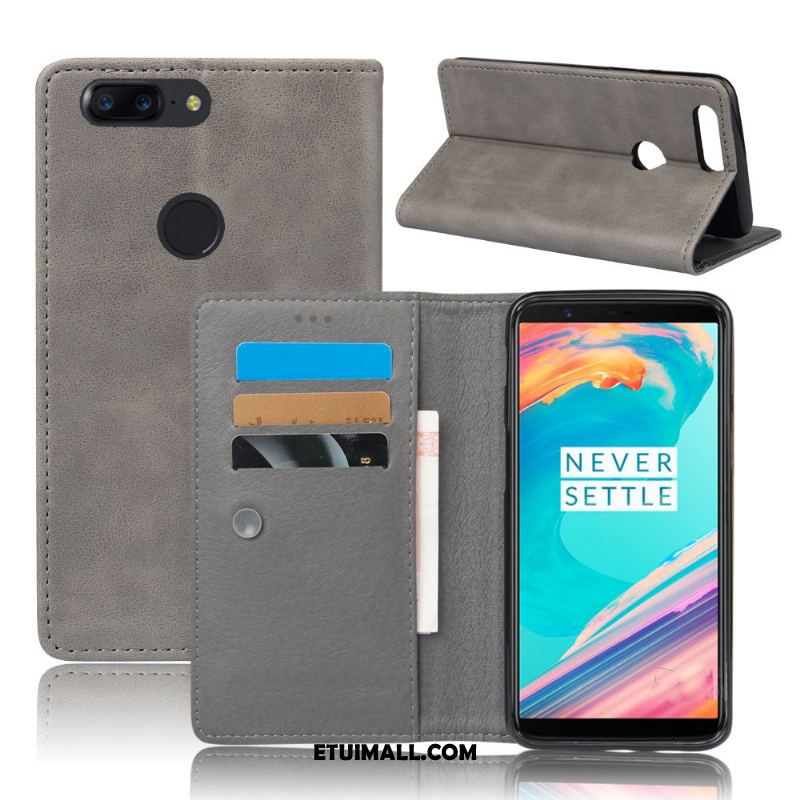 Etui Oneplus 5t Vintage Biznes Karta Skórzany Futerał Telefon Komórkowy Futerał Kup