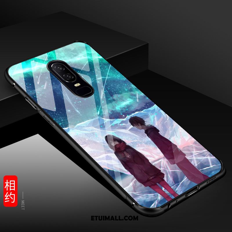 Etui Oneplus 6 Kreatywne Lustro Niebieski Czerwony Netto Ochraniacz Obudowa Dyskont