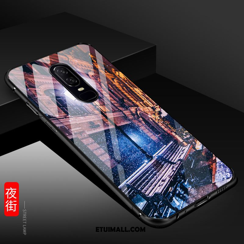 Etui Oneplus 6 Kreatywne Lustro Niebieski Czerwony Netto Ochraniacz Obudowa Dyskont