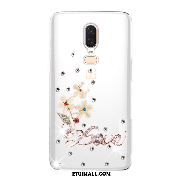 Etui Oneplus 6 Miękki Telefon Komórkowy Tendencja Anti-fall Rhinestone Obudowa Sprzedam