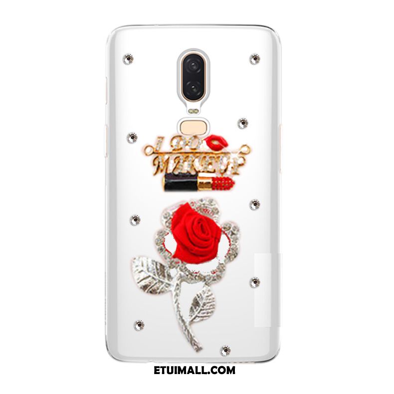 Etui Oneplus 6 Miękki Telefon Komórkowy Tendencja Anti-fall Rhinestone Obudowa Sprzedam