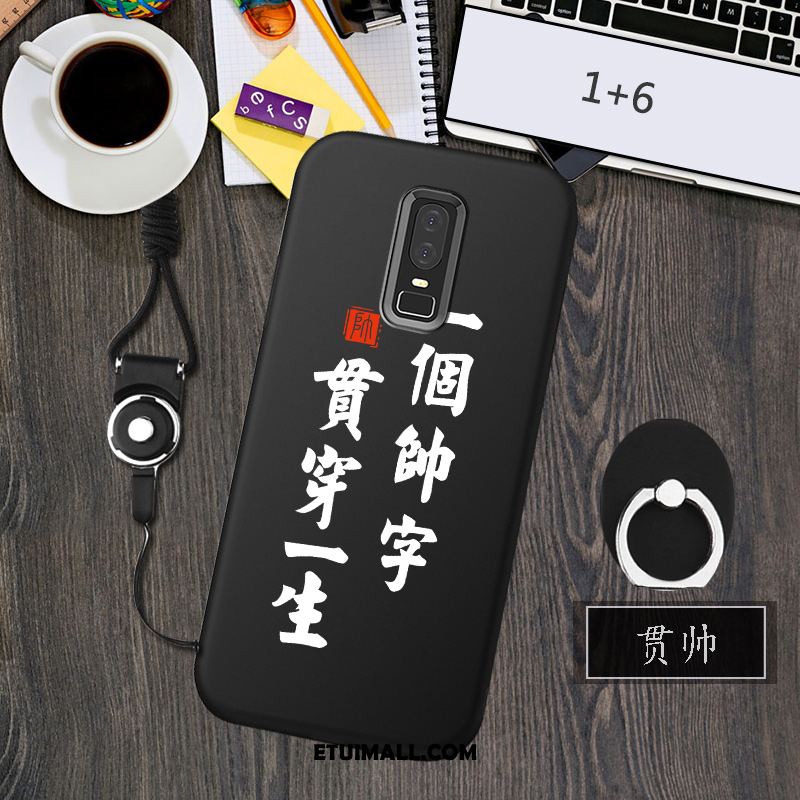 Etui Oneplus 6 Ochraniacz Tendencja Telefon Komórkowy Kreatywne Czarny Futerał Sklep