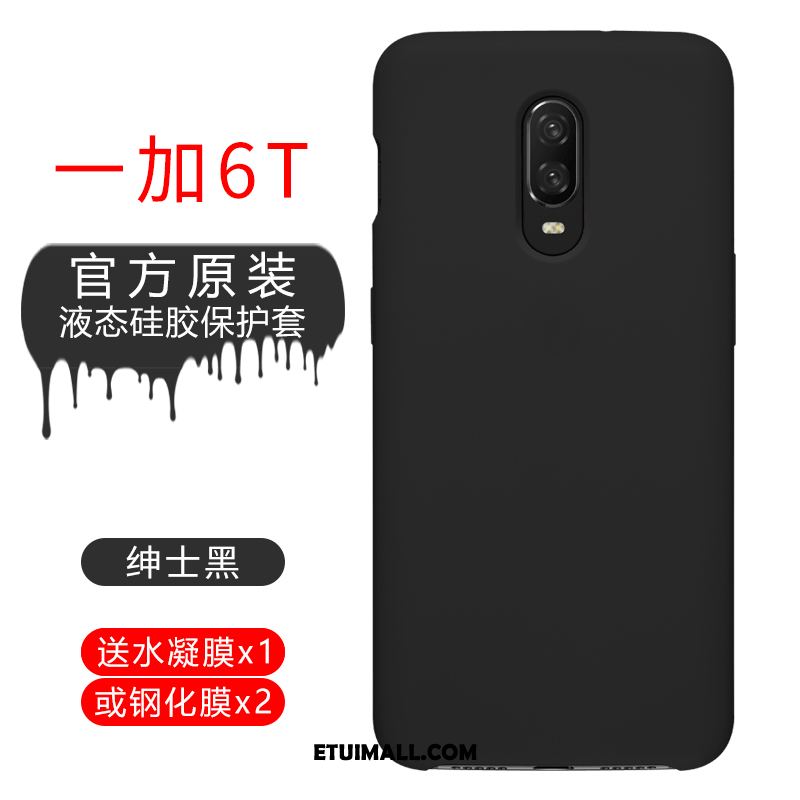 Etui Oneplus 6t Czerwony Anti-fall Nubuku Czerwony Netto Silikonowe Futerał Tanie