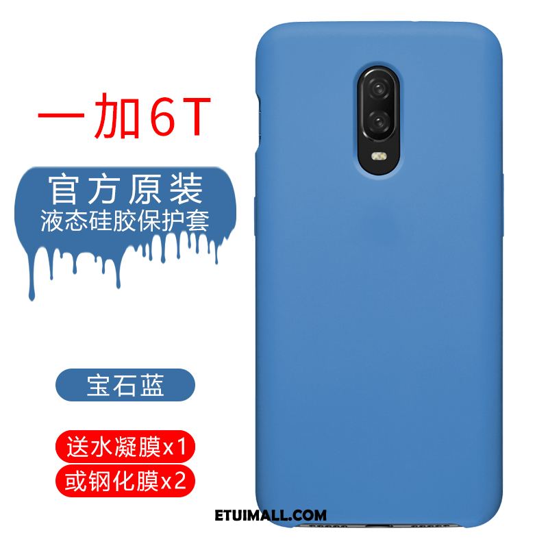 Etui Oneplus 6t Czerwony Anti-fall Nubuku Czerwony Netto Silikonowe Futerał Tanie