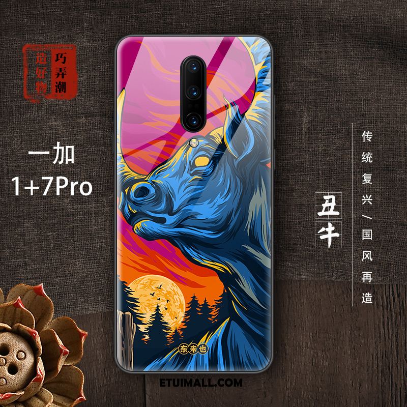 Etui Oneplus 7 Pro All Inclusive Kreatywne Ciemno Niebieski Ochraniacz Osobowość Obudowa Kupię