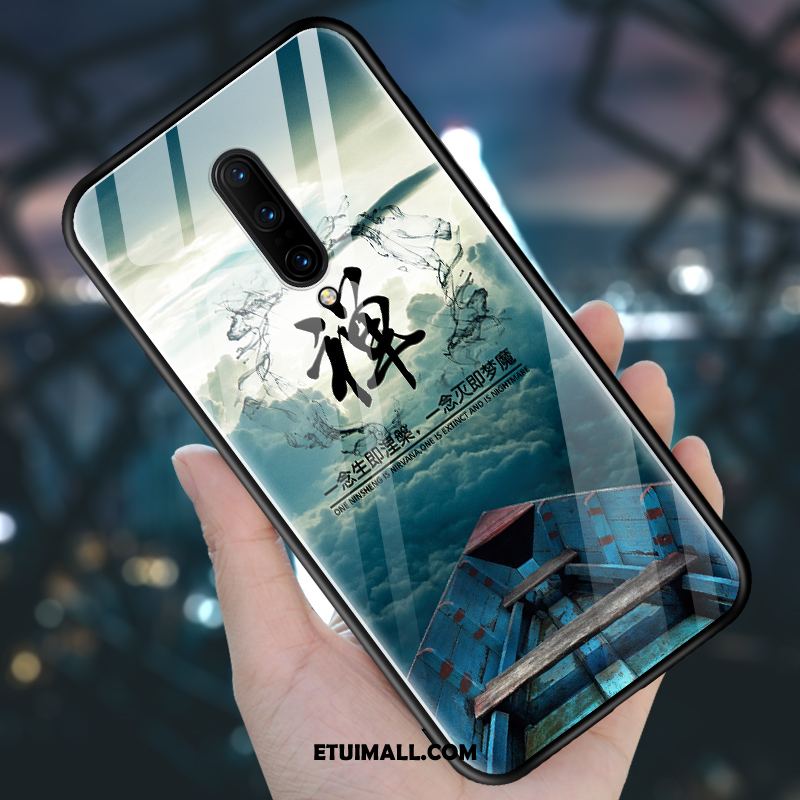 Etui Oneplus 7 Pro Niebieski Kreatywne Telefon Komórkowy Nubuku Ochraniacz Futerał Kup