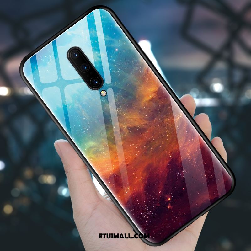 Etui Oneplus 7 Pro Niebieski Kreatywne Telefon Komórkowy Nubuku Ochraniacz Futerał Kup