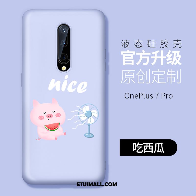 Etui Oneplus 7 Pro Silikonowe Miękki Telefon Komórkowy Nubuku Cienkie Obudowa Tanie