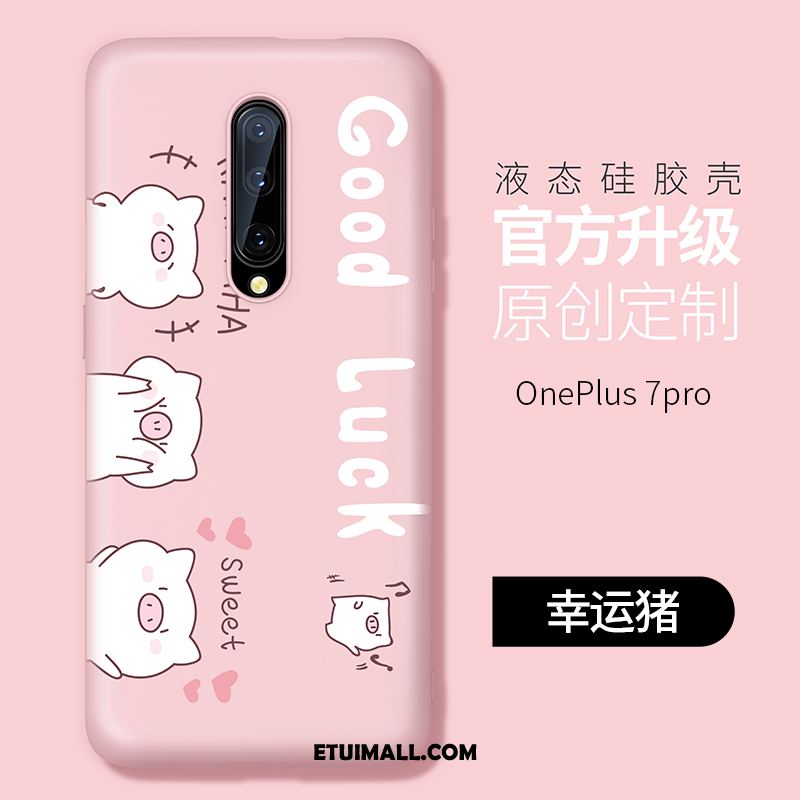 Etui Oneplus 7 Pro Silikonowe Miękki Telefon Komórkowy Nubuku Cienkie Obudowa Tanie