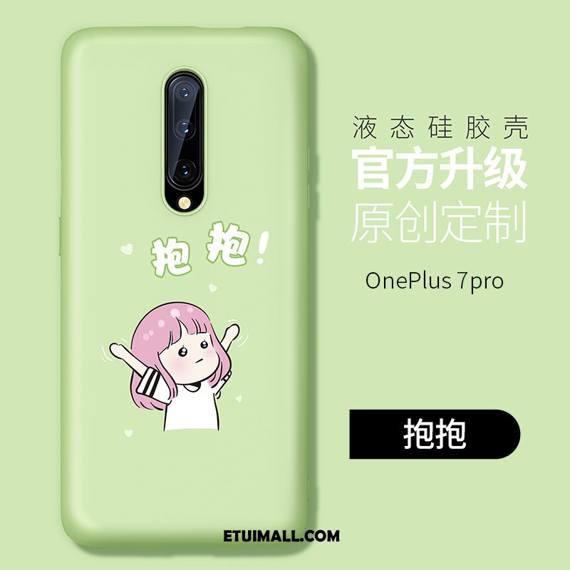 Etui Oneplus 7 Pro Silikonowe Miękki Telefon Komórkowy Nubuku Cienkie Obudowa Tanie