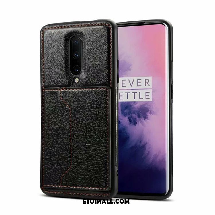 Etui Oneplus 7 Pro Skórzany Futerał Karta Kreatywne Telefon Komórkowy Tylna Pokrywa Obudowa Sklep