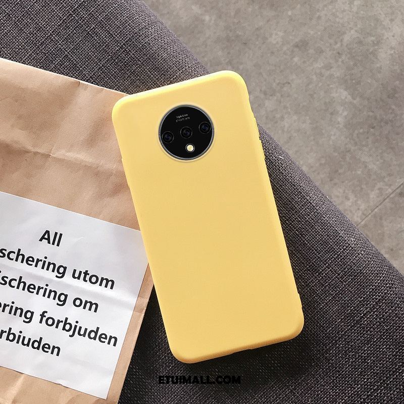 Etui Oneplus 7t Żółty Telefon Komórkowy Lekki I Cienki All Inclusive Modna Marka Futerał Sklep