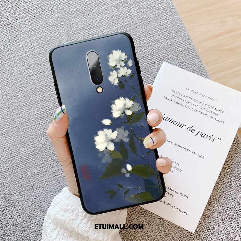 Etui Oneplus 8 Kolor Relief All Inclusive Kwiaty Nubuku Pokrowce Sklep