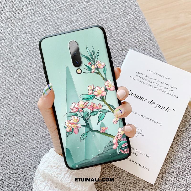 Etui Oneplus 8 Kolor Relief All Inclusive Kwiaty Nubuku Pokrowce Sklep