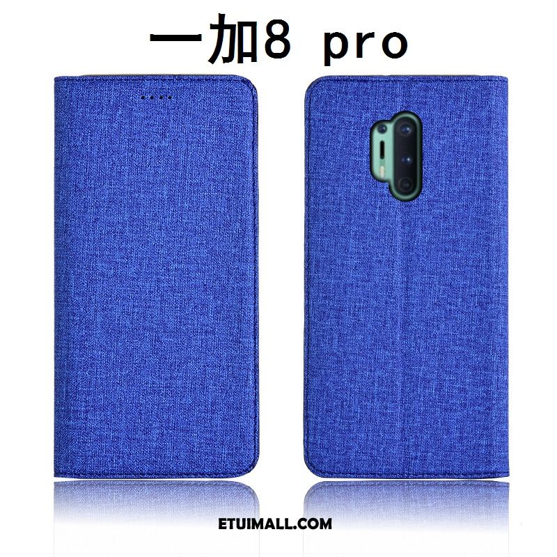 Etui Oneplus 8 Pro Silikonowe Ochraniacz Bawełna I Len Klapa Miękki Obudowa Tanie