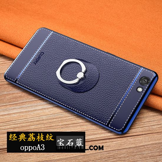 Etui Oppo A3 Ciemno Niebieski Nubuku Telefon Komórkowy Tendencja Ochraniacz Pokrowce Tanie