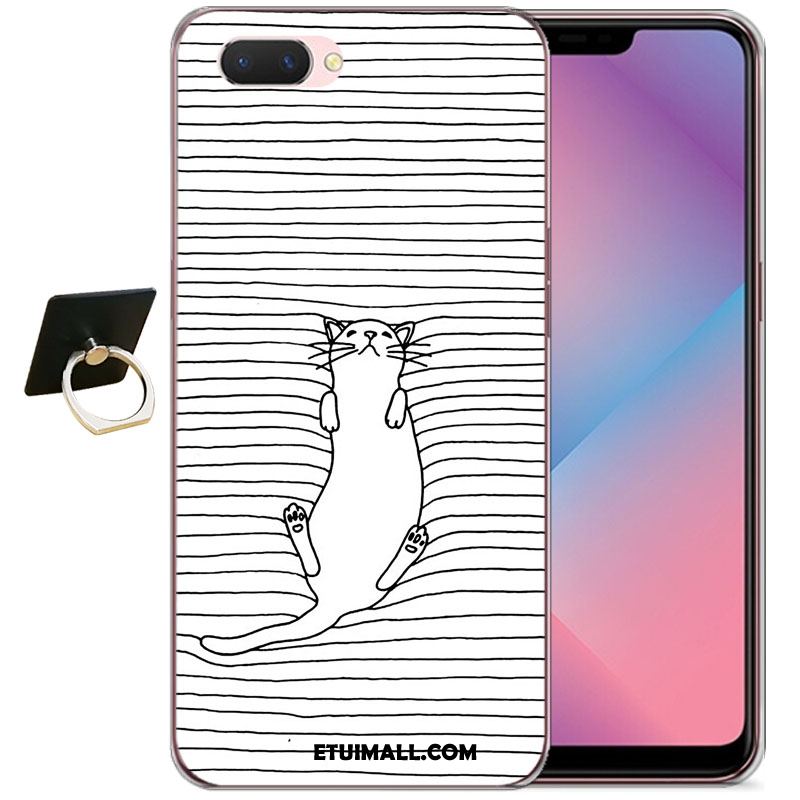 Etui Oppo A3s Miękki All Inclusive Gwiaździsty Ochraniacz Czerwony Netto Obudowa Tanie