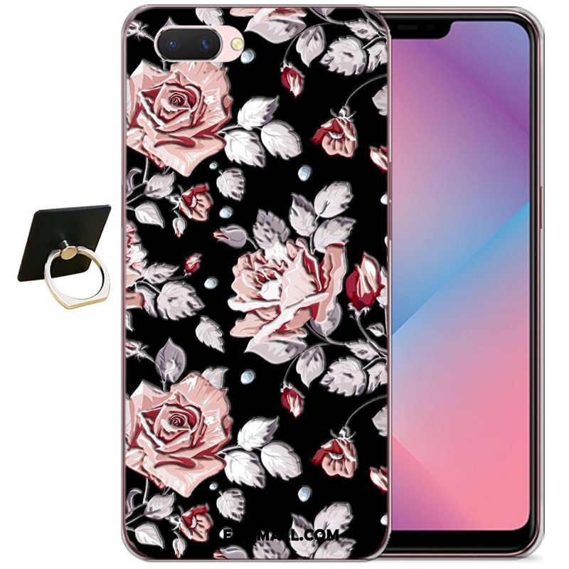 Etui Oppo A3s Miękki All Inclusive Gwiaździsty Ochraniacz Czerwony Netto Obudowa Tanie