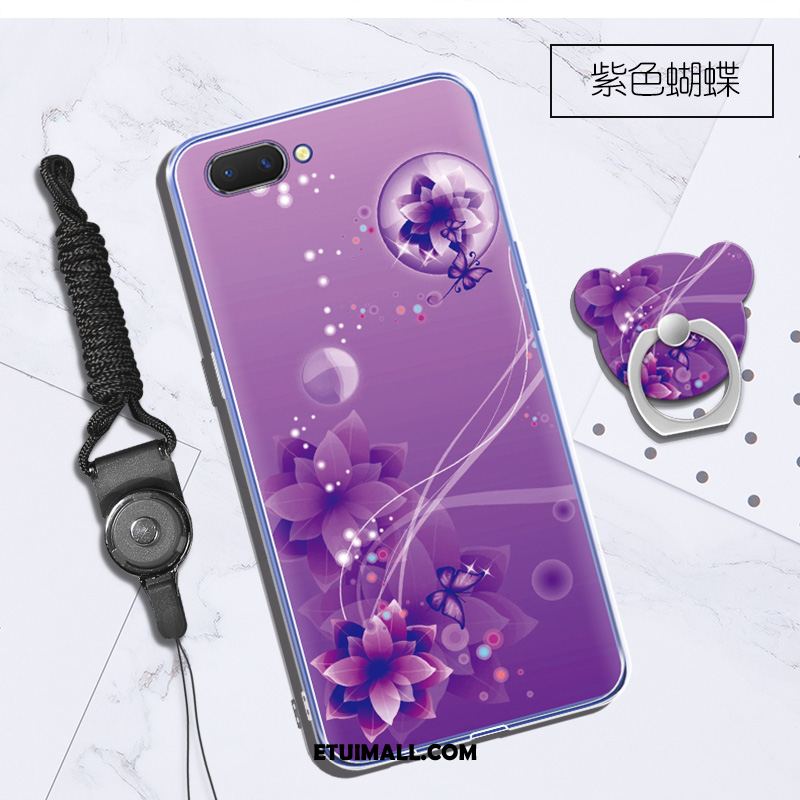 Etui Oppo A3s Wiszące Ozdoby Purpurowy Anti-fall Wspornik Silikonowe Futerał Sprzedam