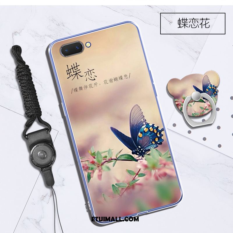 Etui Oppo A3s Wiszące Ozdoby Purpurowy Anti-fall Wspornik Silikonowe Futerał Sprzedam