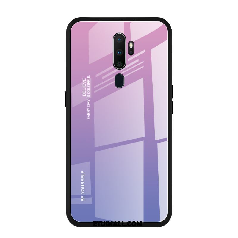 Etui Oppo A5 2020 Anti-fall Telefon Komórkowy Szkło Hartowane Proszek Gradient Pokrowce Tanie