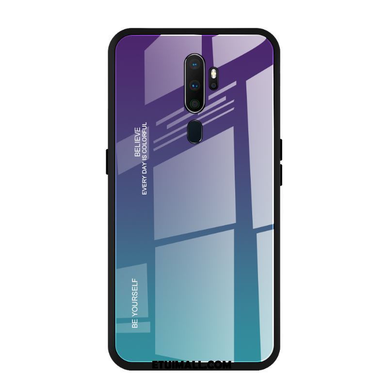 Etui Oppo A5 2020 Anti-fall Telefon Komórkowy Szkło Hartowane Proszek Gradient Pokrowce Tanie