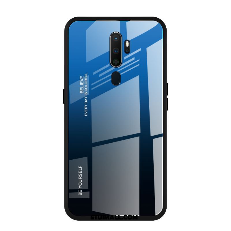 Etui Oppo A5 2020 Anti-fall Telefon Komórkowy Szkło Hartowane Proszek Gradient Pokrowce Tanie