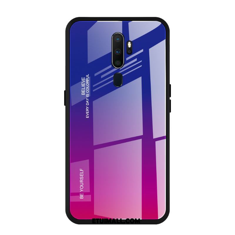 Etui Oppo A5 2020 Anti-fall Telefon Komórkowy Szkło Hartowane Proszek Gradient Pokrowce Tanie