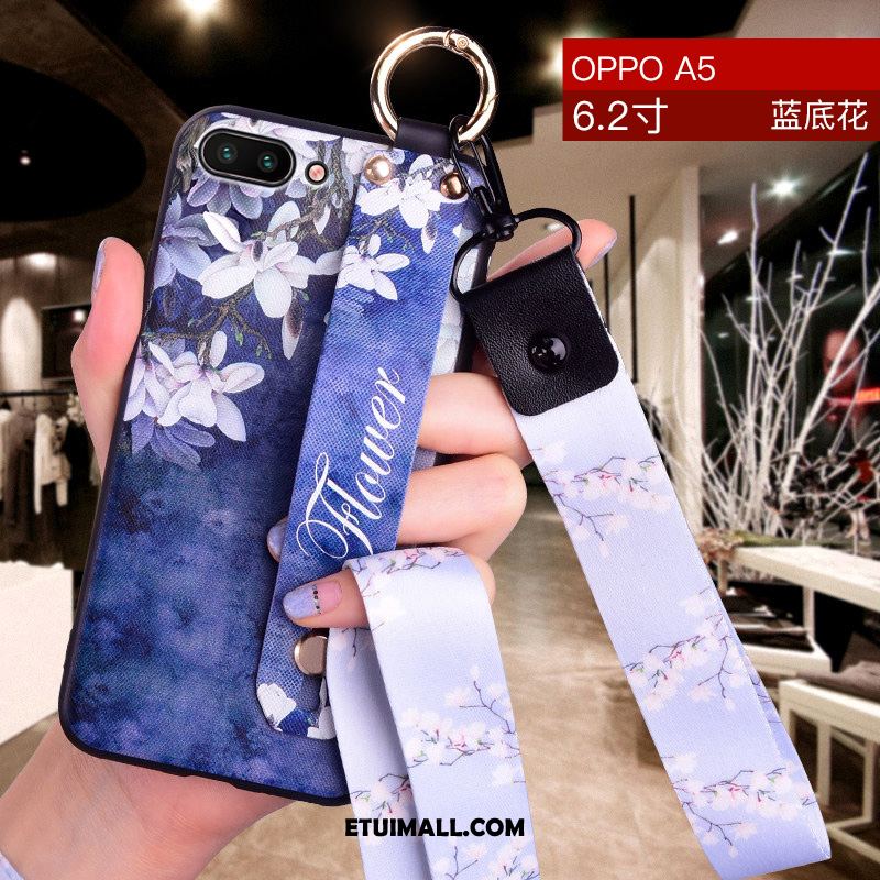 Etui Oppo A5 All Inclusive Niebieski Wiszące Ozdoby Cienkie Silikonowe Pokrowce Sprzedam