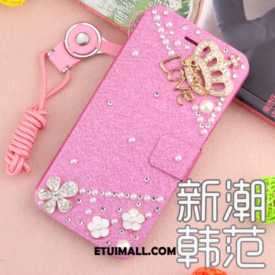 Etui Oppo A5 Skórzany Futerał Anti-fall Rhinestone Niebieski Telefon Komórkowy Pokrowce Sklep