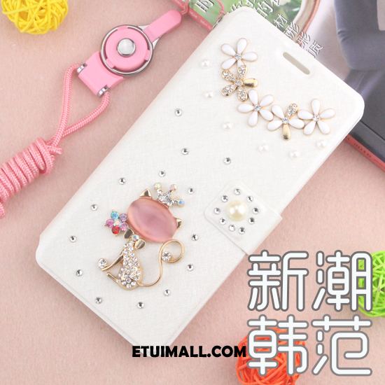 Etui Oppo A5 Skórzany Futerał Anti-fall Rhinestone Niebieski Telefon Komórkowy Pokrowce Sklep