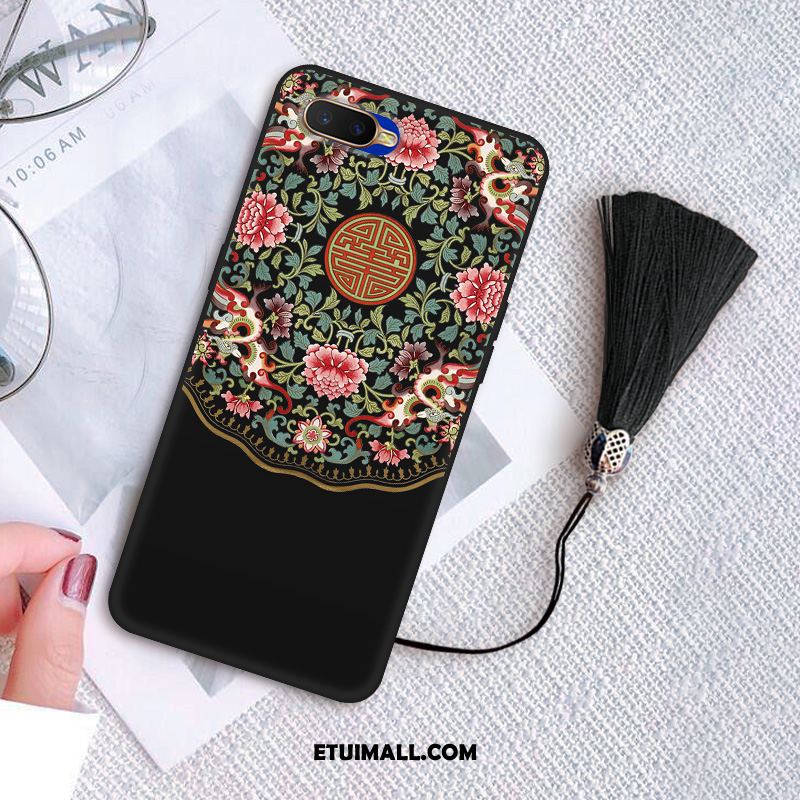 Etui Oppo A5 Vintage Silikonowe Kreatywne Czerwony Tendencja Pokrowce Tanie