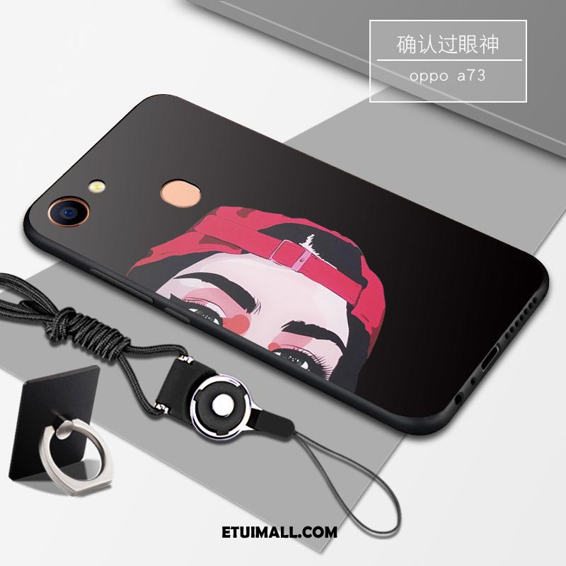Etui Oppo A73 Telefon Komórkowy Anti-fall Czarny Miękki Silikonowe Pokrowce Sprzedam