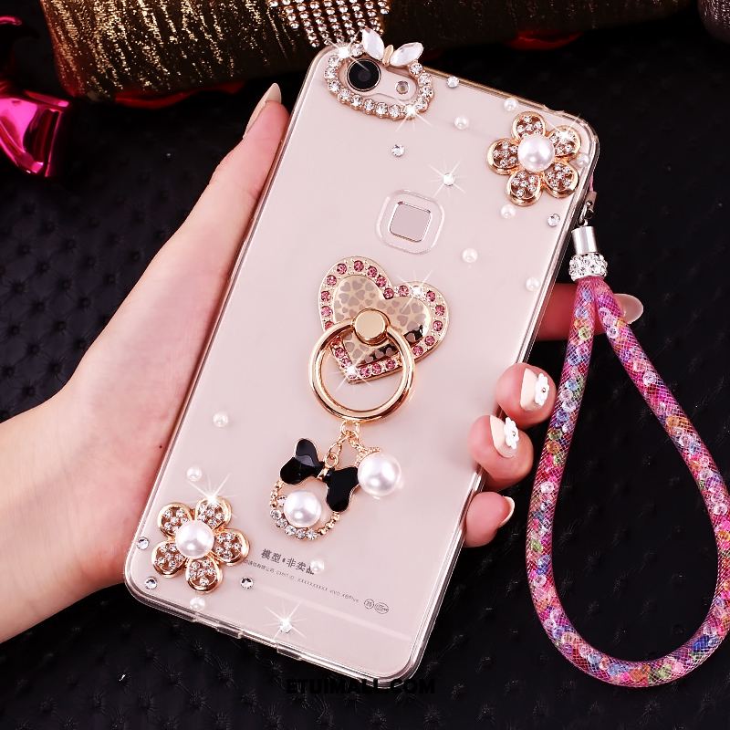 Etui Oppo A73 Tendencja Różowe Rhinestone Telefon Komórkowy Ochraniacz Futerał Sklep