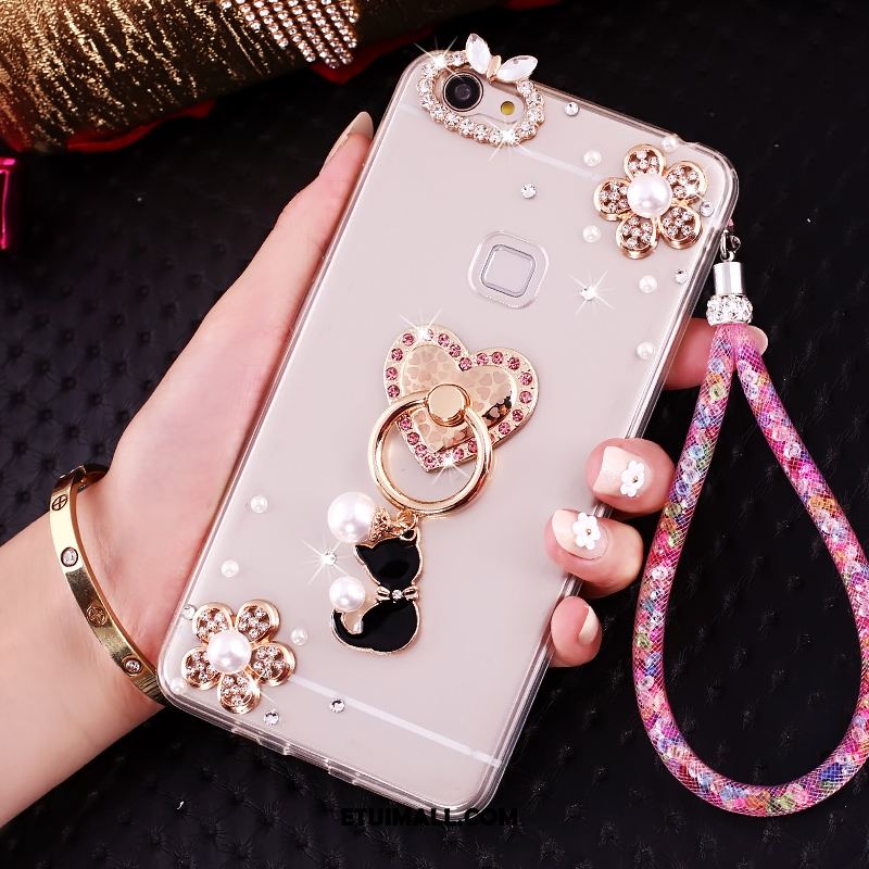 Etui Oppo A73 Tendencja Różowe Rhinestone Telefon Komórkowy Ochraniacz Futerał Sklep