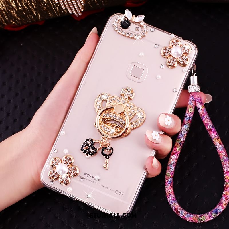 Etui Oppo A73 Tendencja Różowe Rhinestone Telefon Komórkowy Ochraniacz Futerał Sklep