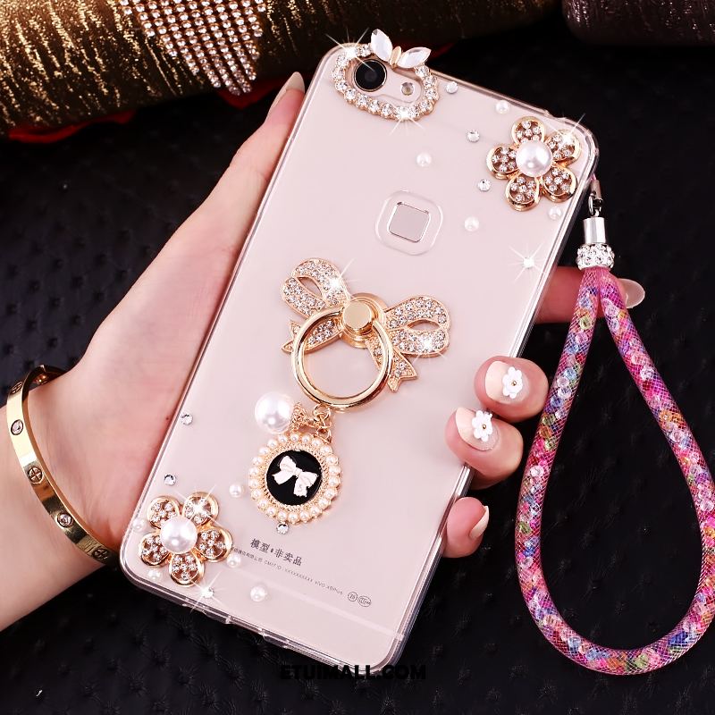 Etui Oppo A73 Tendencja Różowe Rhinestone Telefon Komórkowy Ochraniacz Futerał Sklep