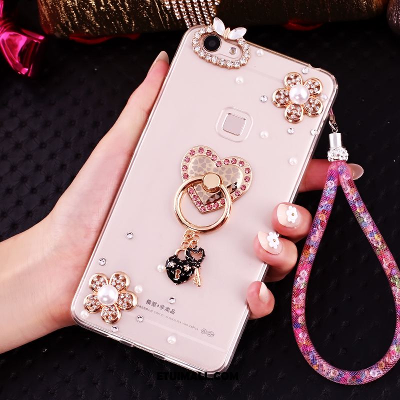 Etui Oppo A73 Tendencja Różowe Rhinestone Telefon Komórkowy Ochraniacz Futerał Sklep