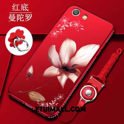 Etui Oppo A83 Miękki Czerwony Telefon Komórkowy Nubuku Ochraniacz Obudowa Na Sprzedaż