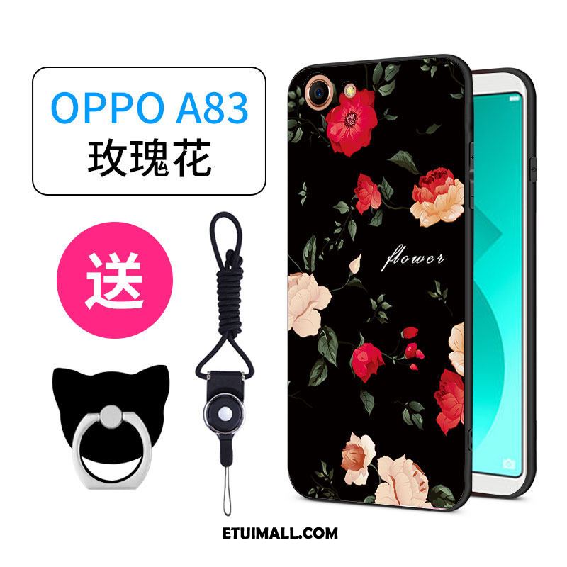 Etui Oppo A83 Miękki Ring Różowe Nubuku Wiszące Ozdoby Futerał Tanie