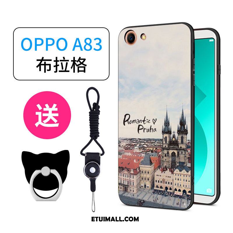 Etui Oppo A83 Miękki Ring Różowe Nubuku Wiszące Ozdoby Futerał Tanie