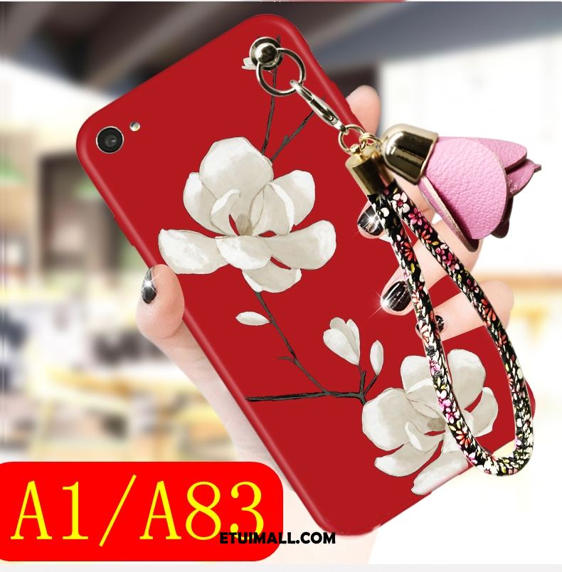 Etui Oppo A83 Tendencja Czarny All Inclusive Moda Miękki Futerał Tanie