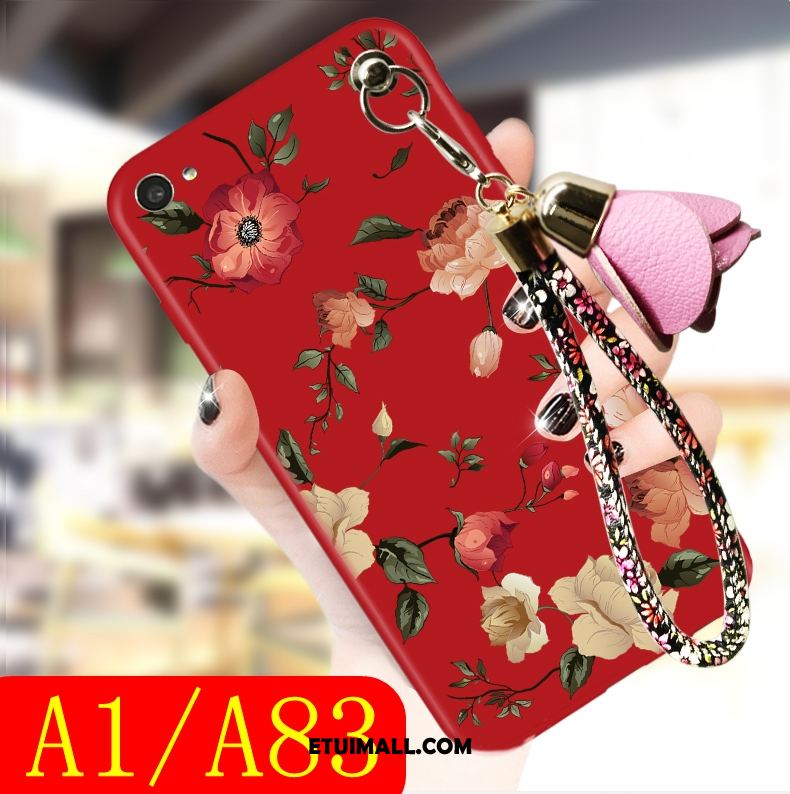 Etui Oppo A83 Tendencja Czarny All Inclusive Moda Miękki Futerał Tanie