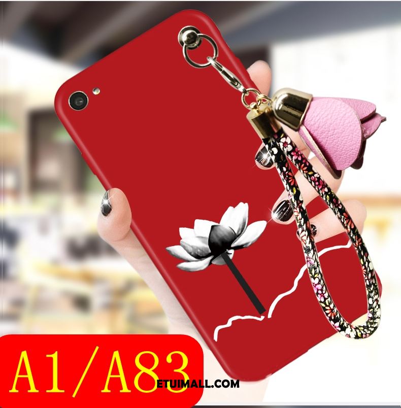 Etui Oppo A83 Tendencja Czarny All Inclusive Moda Miękki Futerał Tanie